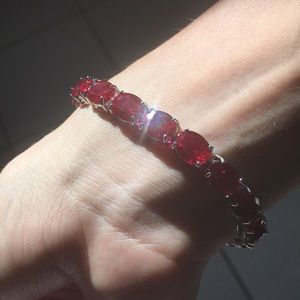 Ruby red bracelet
